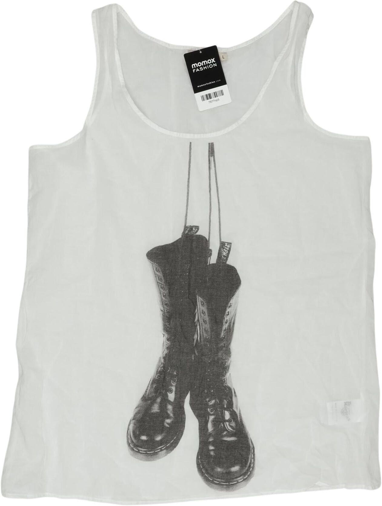 Dr. Martens Damen Top, Weiß, Gr. L, Baumwolle - Second Hand