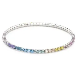 DIAMONIQUE® Armband, flexibel mind. = 6,00ct Brillantschliff Edelstahl
