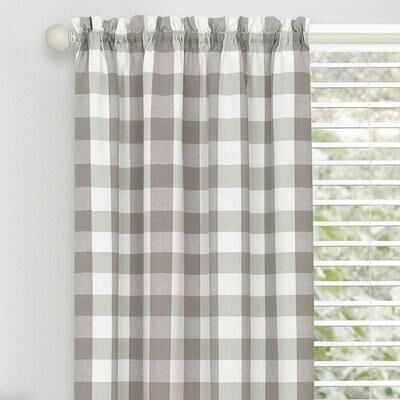 Achim Importing Co Inc Hutton Curtain Panel, 42 x 63, Gray