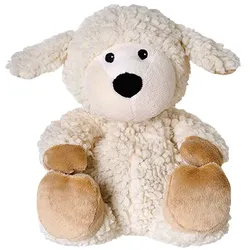 WÄRME STOFFTIER Schaf Wolle beige herausn.Kissen 1 St