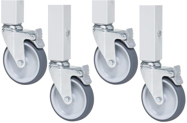 Jeu de roulettes Rau 4 roulettes pivotantes (09-RS125EP-4LF)