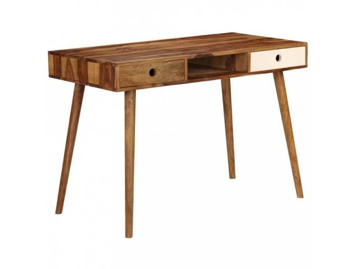 Bureau - VIDAXL - P150 - Bois massif - Marron - Contemporain - Design