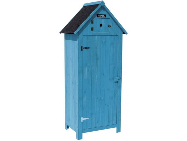 Armoire de jardin Cabanon - 77 x 54.5 x 179 cm - Bleu ciel