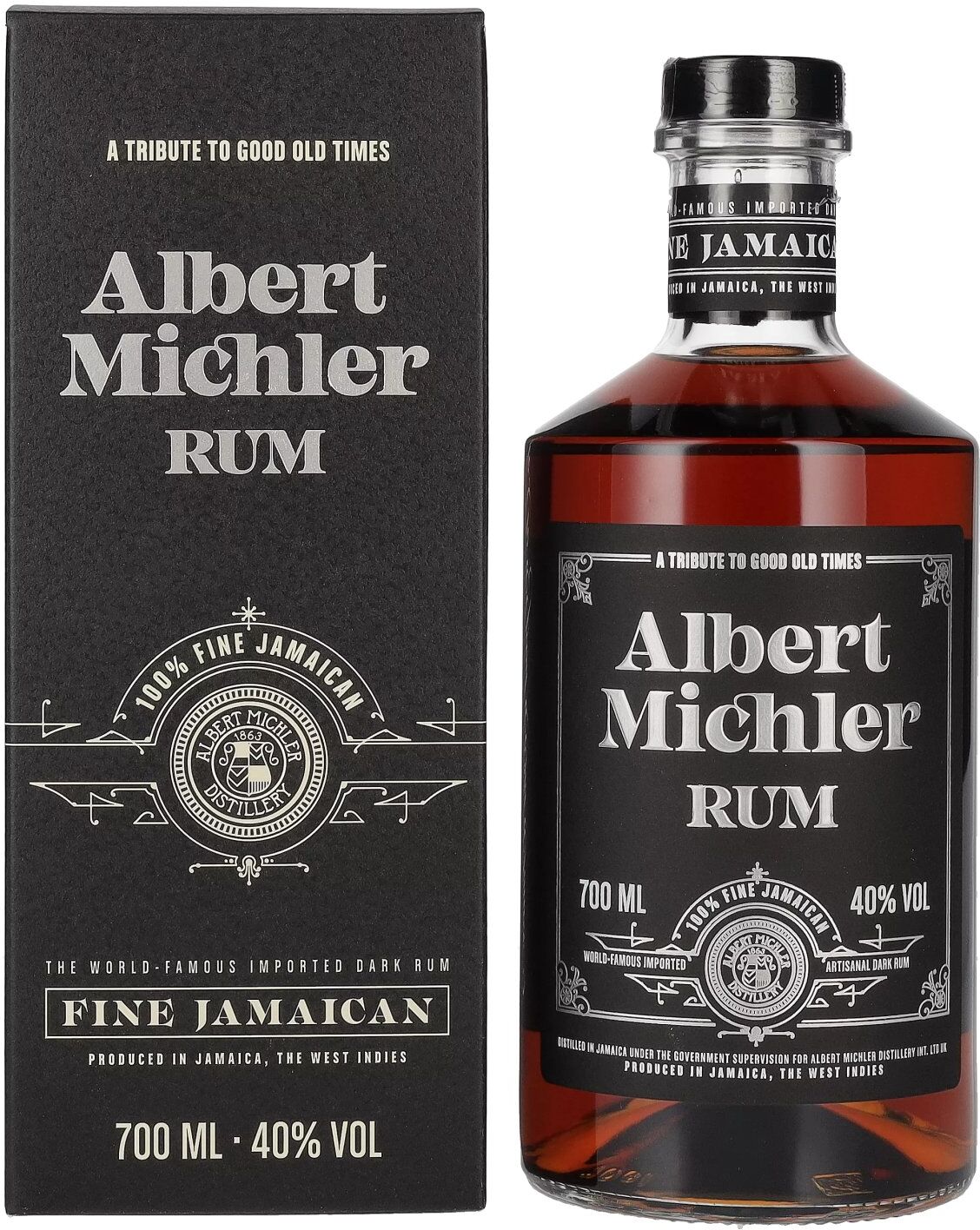 Albert Michler Distillery Albert Michler Jamaica Dark Rum 40% Vol. 0,7l in Geschenkbox
