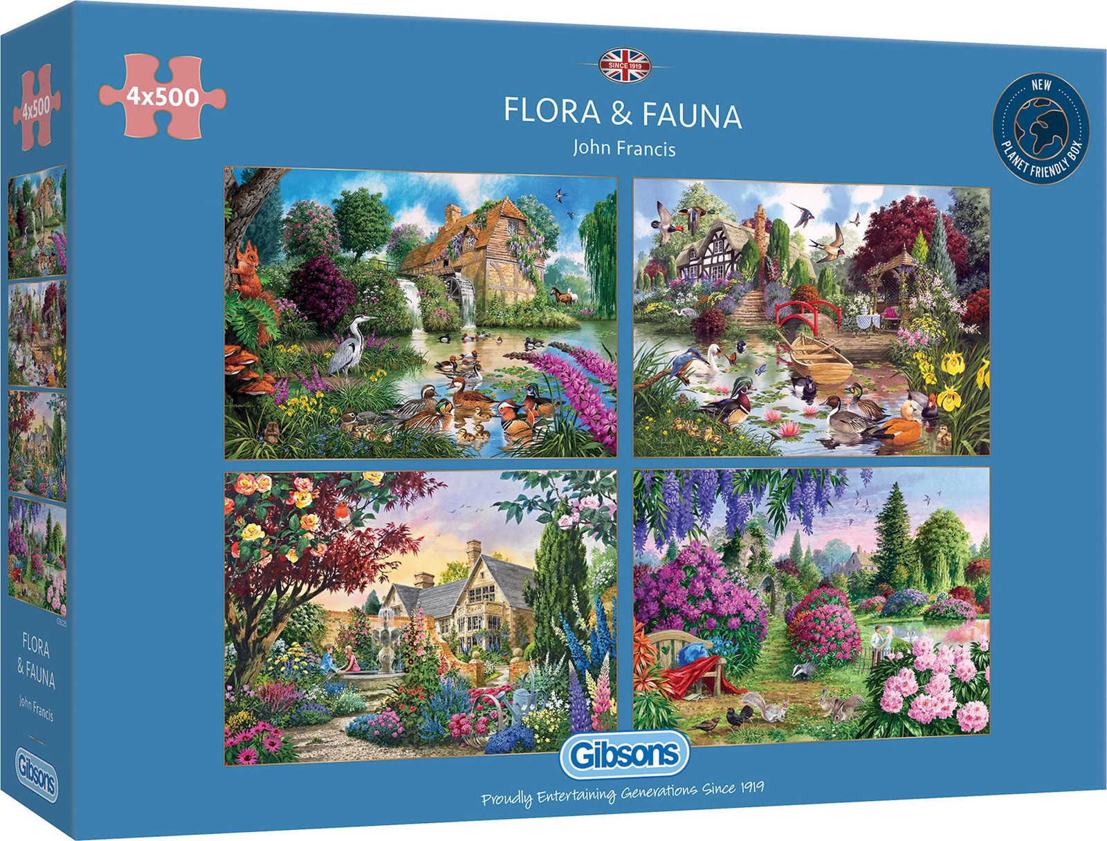 Gibsons Puzzel Flora en Fauna serie 500 stukjes