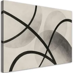 LEINWANDBILD Geometrische Abstraktion Pastellfarben 100x70cm