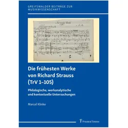 Die frühesten Werke von Richard Strauss (TrV 1-105), Fachbücher von Marcel Klinke