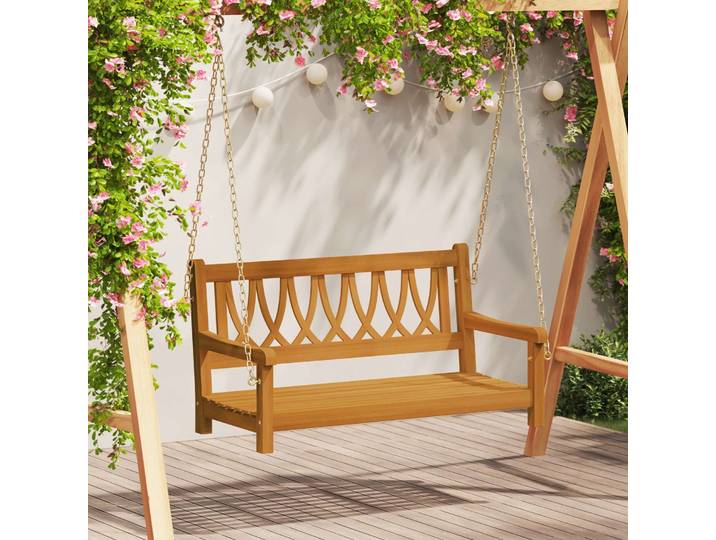 vidaXL Gartenschaukelbank 2 -Seater 110 x 56 x 58 cm Massivholz Akazie