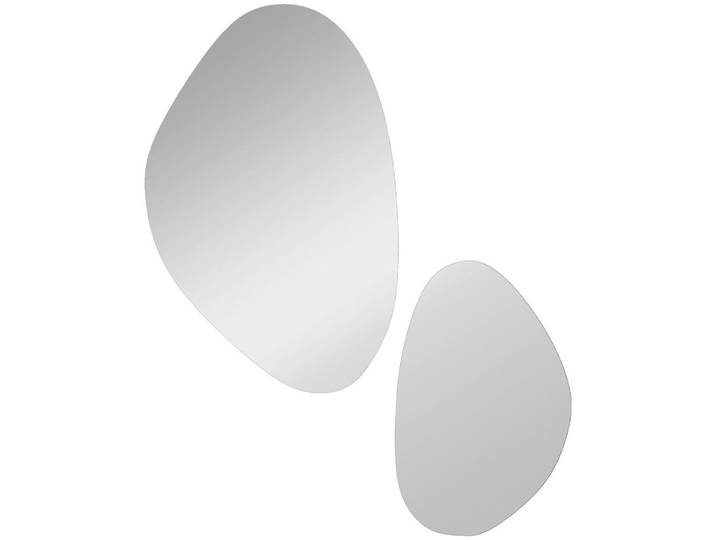 Homcom Wandspiegel Glas, MDF Schwarz, 46x2.5x70 cm, Spiegel