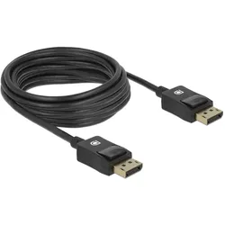 Delock DisplayPort — DisplayPort (5 m), Videokabel, Schwarz