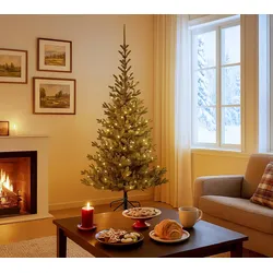 Evergreen Nobilis L+ | künstlicher Weihnachtsbaum mit Beleuchtung | 210 cm - Grün