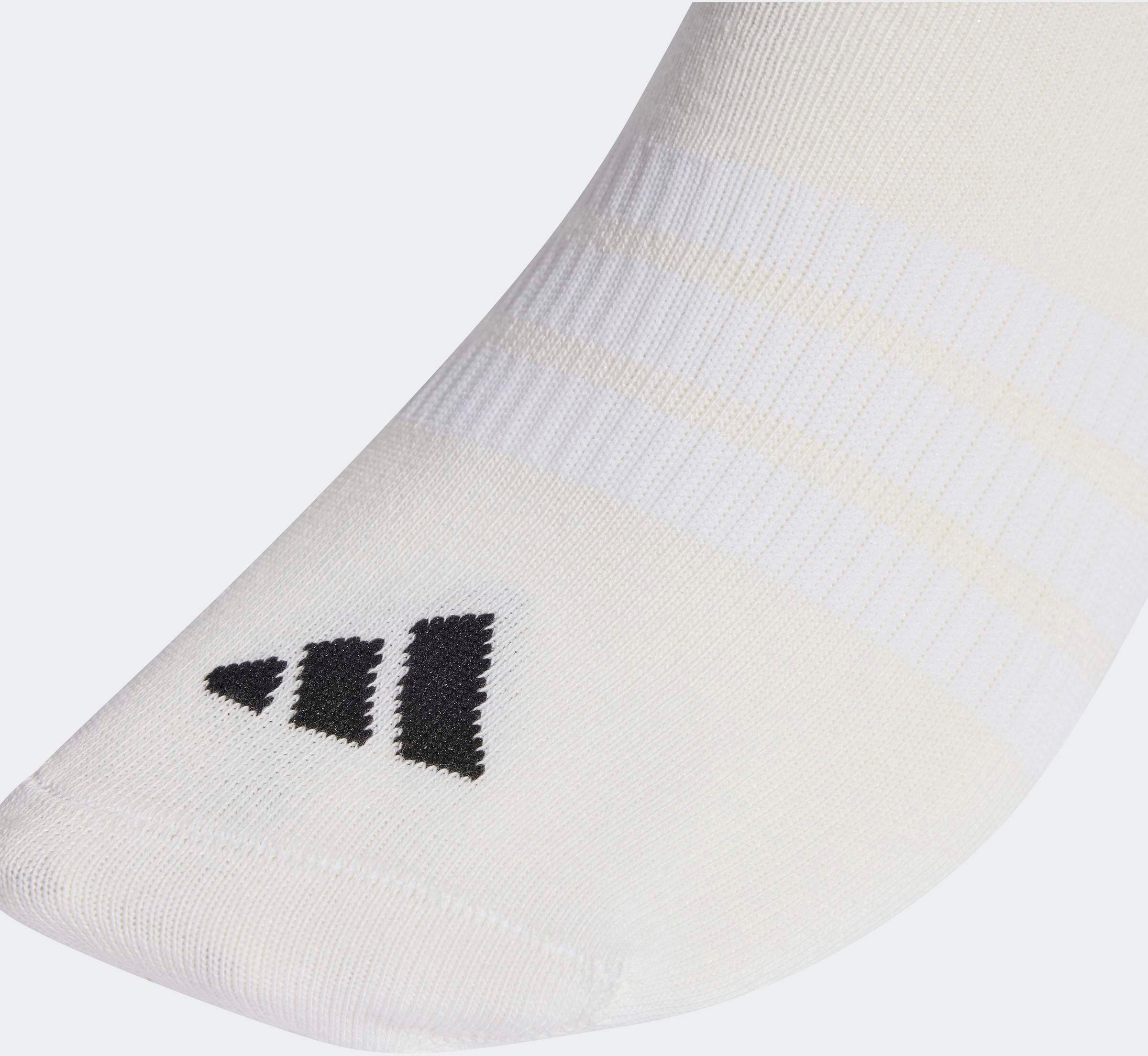 Funktionssocken ADIDAS PERFORMANCE "THIN&LIGHT ESSENTIALS LOW CUT 3ER-PACK", Gr. XL (46/48), Sockengrösse, weiß, weiß, schwarz, Obermaterial: 50% Baumwolle, 47% Polyester, 2% Elasthan, 1% Polyamid, Socken Funktionssocken, im sportlichen Stil, für Fitness,