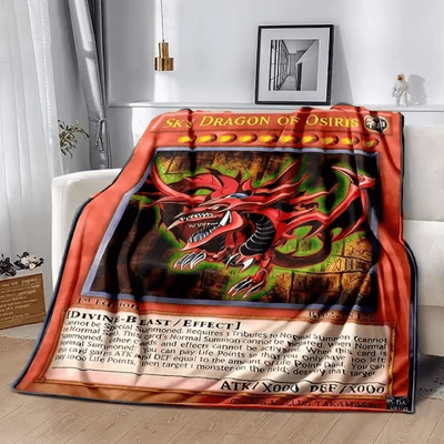 Inspire Curations Blue Eyes White Dragon Anime Throw Blanket 6 70x100cm