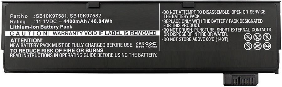 CoreParts MBXLE-BA0292 Replacement Laptop Battery for Lenovo ThinkPad P51s/T470/T570 (61+), 11.1V 4400mAh 49Wh Li-Pol