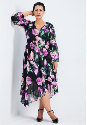 Plus Size Women's Endless Love Chiffon Dress by Avenue in Endless Love (Size 18)