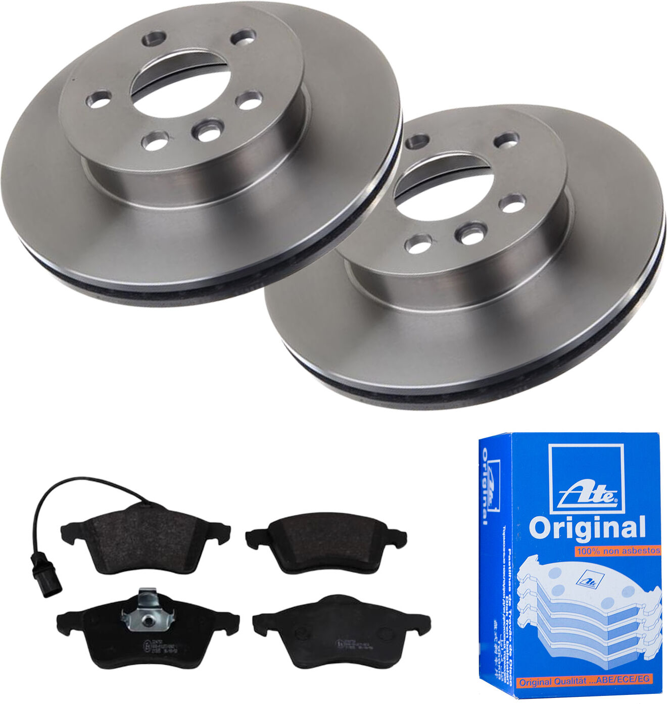 Ate Bremsensatz, Scheibenbremse 1420-22769 Vorderachse Belüftet 280mm 24mm Für Vag