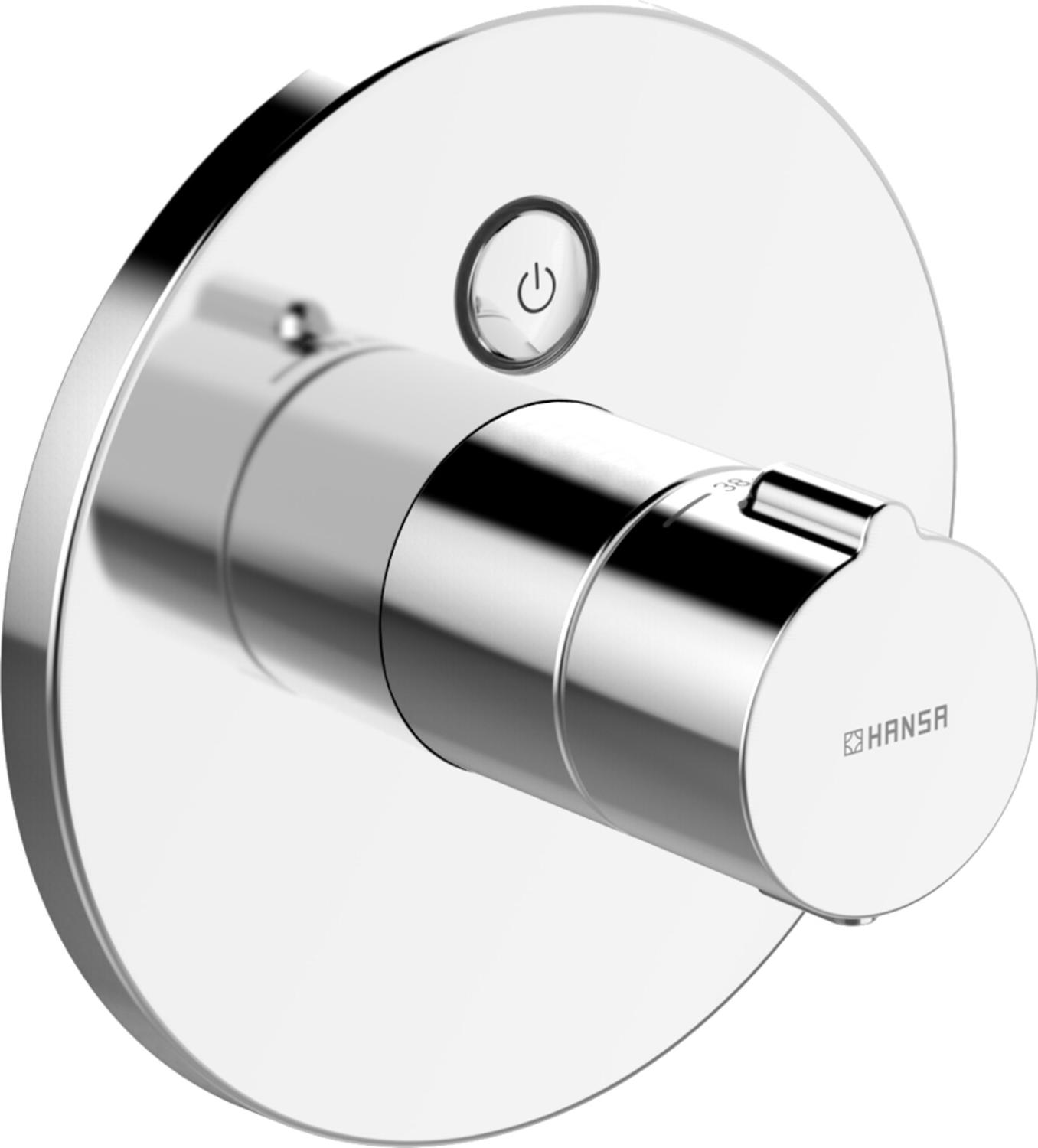 Hansa Fertigmontageset HANSAELECTRA Brause-Thermostat-Armatur, chrom