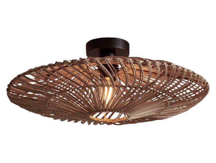 GOOD&MOJO Deckenlampe Zanzibar flach L Natur