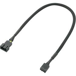 PC-Lüfter Verlängerungskabel [1x PC-Lüfter Stecker 4pol. - 1x PC-Lüfter Buchse 4pol.] 0.30 m Schwarz Akasa AK-CBFA01-30