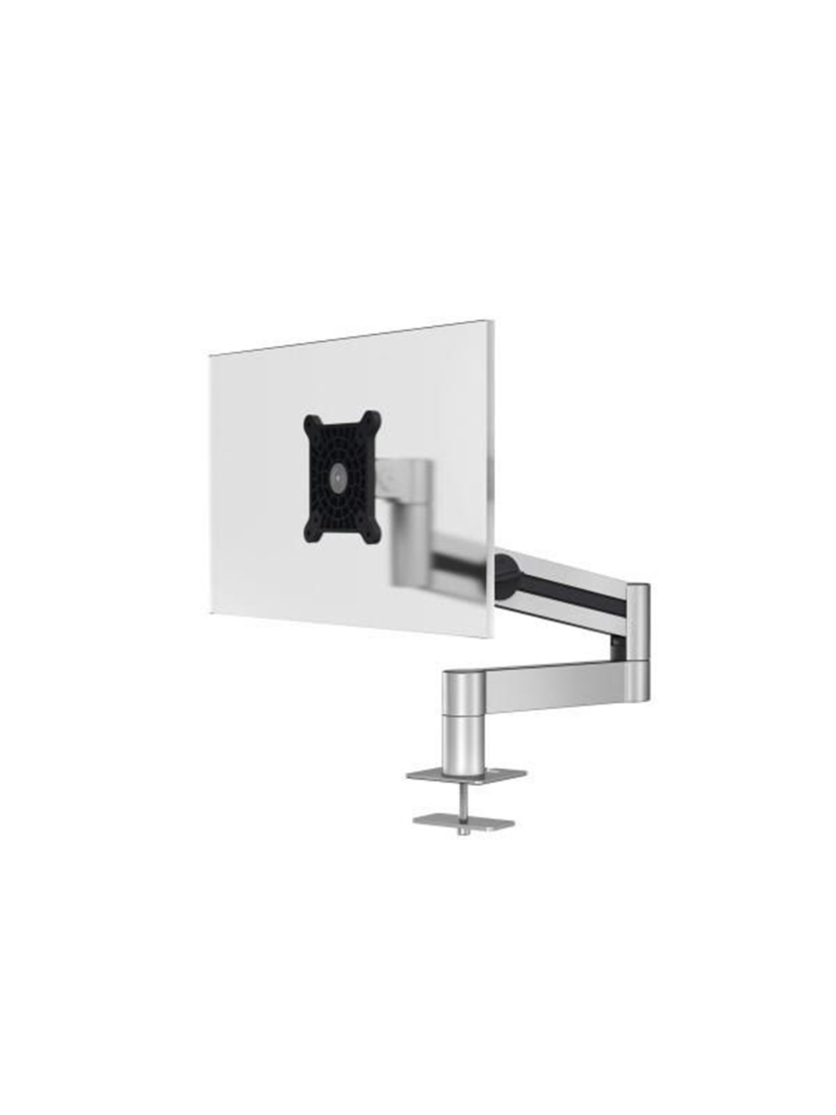 DURABLE Flexibler Monitorarm mit Tischdurchführung. Besonders gleichmäßige Einstellung des Bildschirms durch innenliegende Gasdruckfeder.