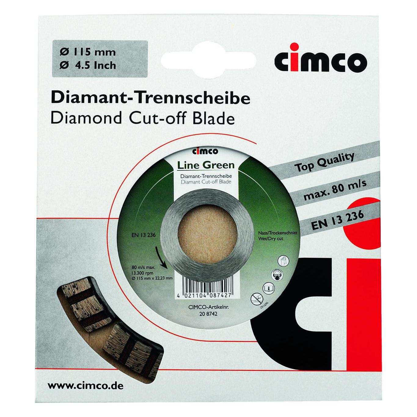 Cimco Diamant-Trennscheibe Basalt Bordstein Durchmesser 150 (208746)