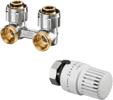 Oventrop Multiflex F 1715814 pour G 3/4 AG, forme d'angle
