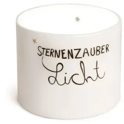 Teelichthalter Sternenzauberlicht Good old friends Porzellan weiß, Designer Sarah Baumann, 5.5 cm