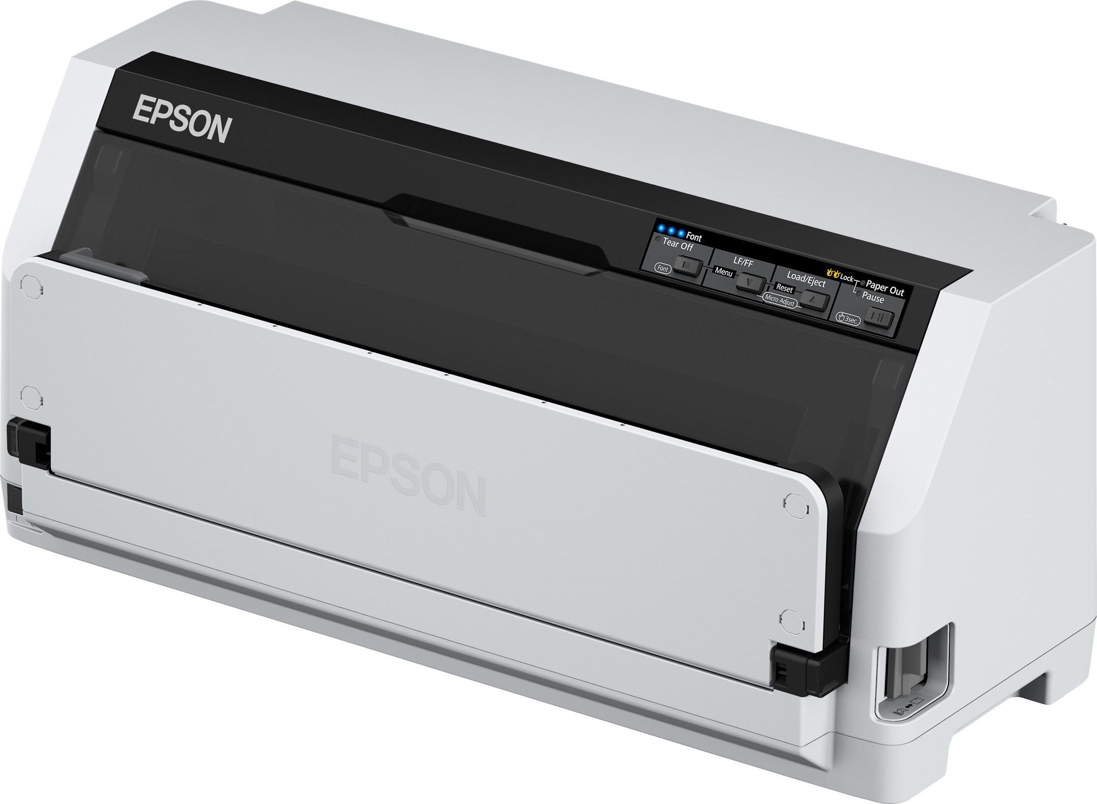 Epson LQ-690II, 487 Zeichen pro Sekunde, 4800 x 1200 DPI, 366 Zeichen pro Sekunde, 121 Zeichen pro Sekunde, 7 Kopien, CODABAR (NW-7), Code 39, Code-128 Codabar Library, EAN128, EAN13, Industrial 2/5, Interleaved 2/5,...