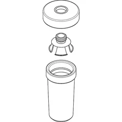 hansgrohe Keramikbehälter Lotionsspender 98543000