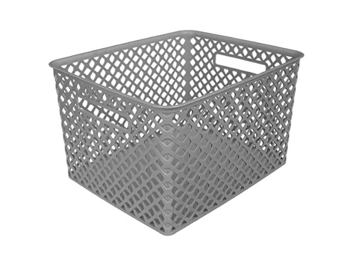 Multifunctionele mand, grijs (L 37 x D 30 x H 22 cm)