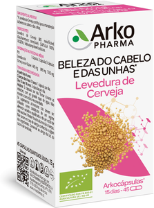 Arkocápsulas Suplemento Bio Cabelo e Unhas Levedura Cerveja 45 cápsulas