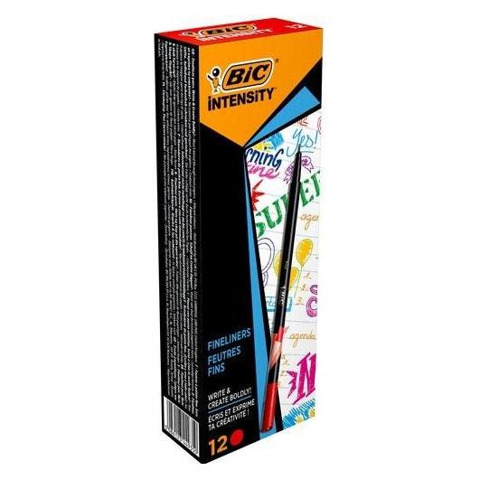 Bic fineliner Intensity Filzstift Fein Rot 12 Stück(e) (12x) (942084)