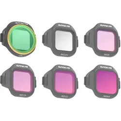 Sunnylife Set of 6 MCUV + CPL + ND8 + ND16 + ND32 + ND64 filters for MINI 5 Pro (Drohnen Filter, DJI Mini 5 Pro), Drohne Zubehör, Mehrfarbig
