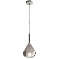 FABAS Pendelleuchte Lila Alu, Eisen, Stahl & Metall Grau Rauch