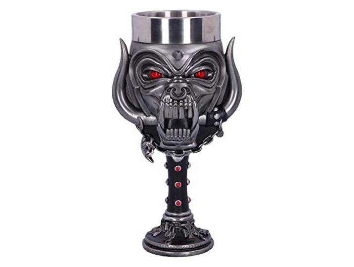 Nemesis Now Officieel gelicenseerd Motorhead Snaggletooth Warpig Goblet Glas, Zilver, 20.5cm