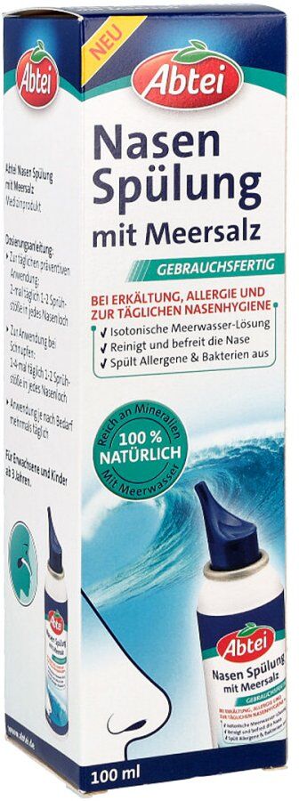 Abtei Nasenspülung mit Meersalz - bei Erkältung und Allergie 100ml