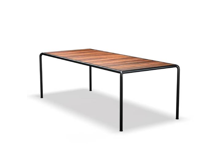 HOUE - AVANTI Outdoor Esstisch, 222 x 98 cm, Thermo-Esche / schwarz