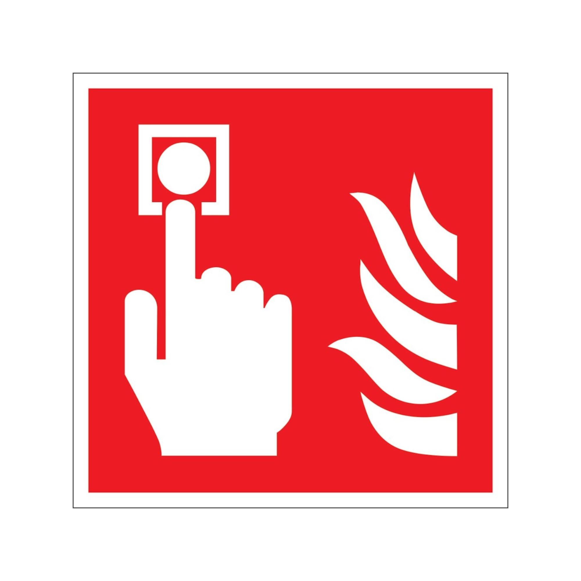 SafetyMarking Brandschutzschild Folie B150xH150 mm Brandmelder langnachleuchtend ; wolk (38.A5150)