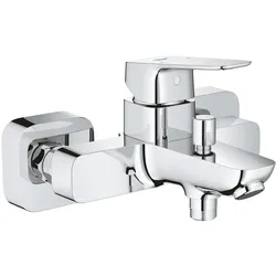 Grohe, Duscharmatur + Badewannenarmatur, Wannen-Einhebelmischer Cubeo 1/2", automatische Umstellung, chrom