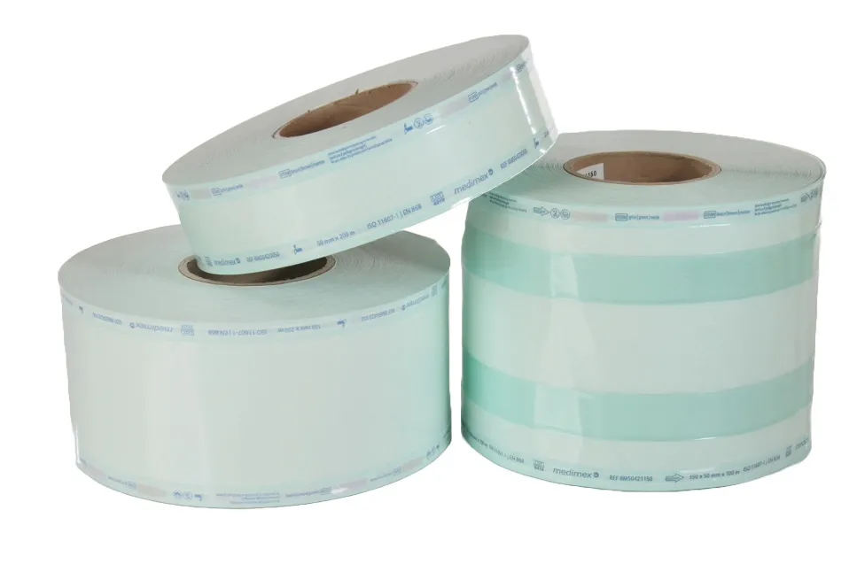 Medi-Pack GmbH Sterilisationsfolie flach, für Dampfsterilisatoren 30,0 cm (Rolle a 200 mtr.) 600107
