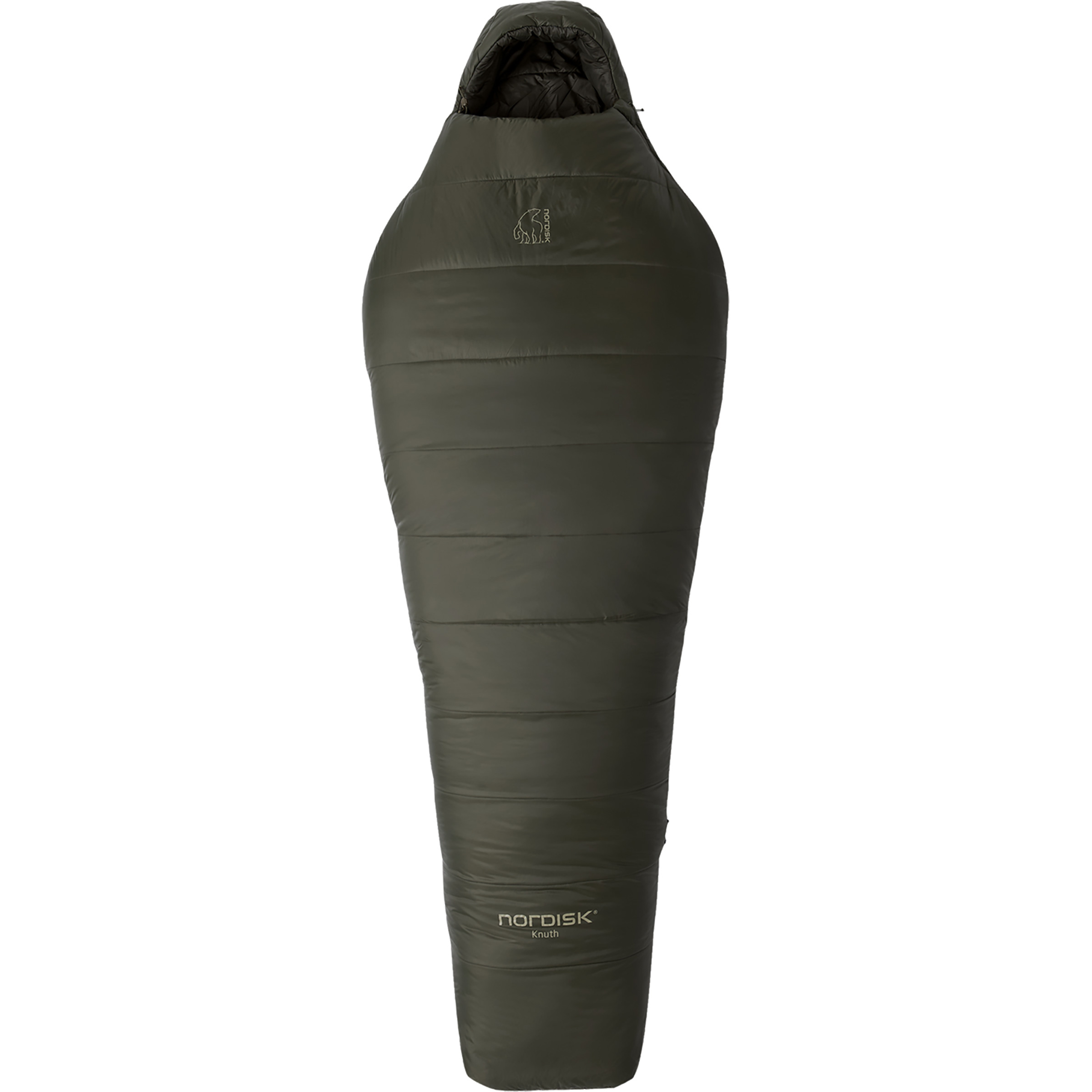 Nordisk Knuth -10° Mummy Schlafsack Kunstfaserschlafsäcke gruen Größe max. 190cm Trekking Wasserabweisend