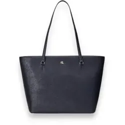 Lauren Ralph Lauren für Damen. 431924351007 Karly marineblaue Tragetasche (OSFA), Lässig, Leder