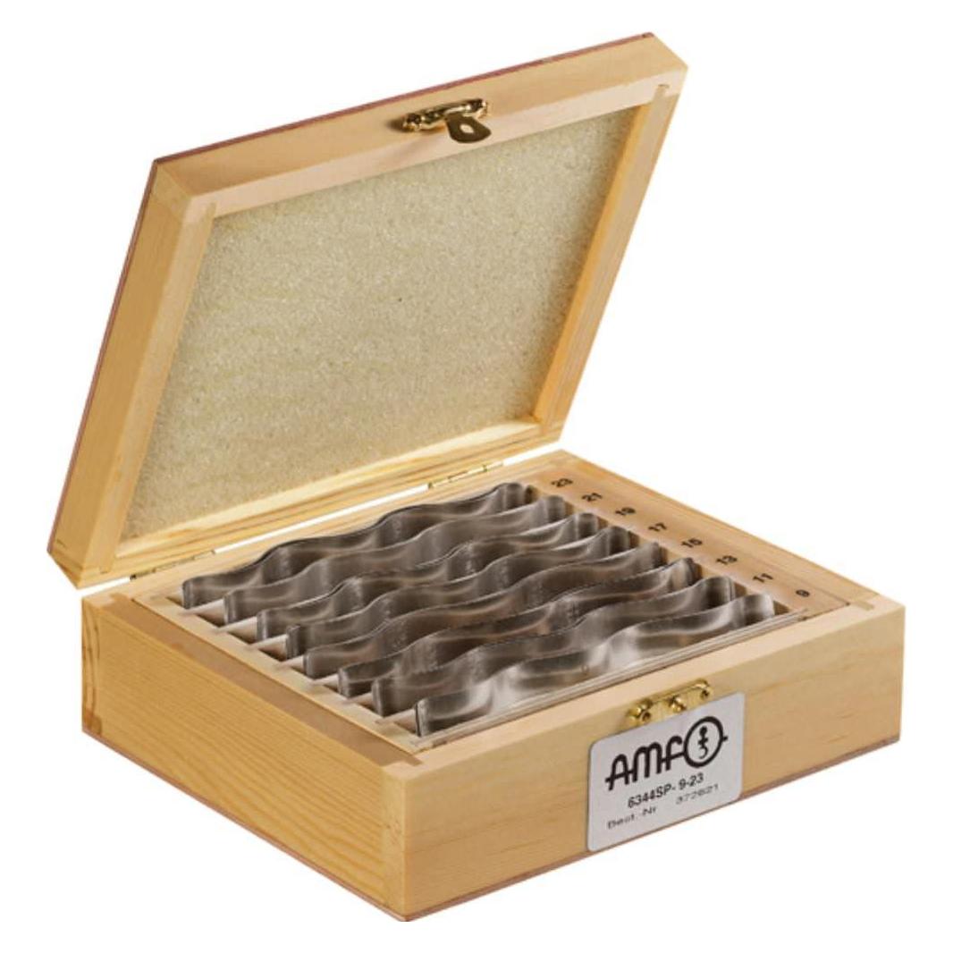 Amf Parallelunterlagensatz Nr. 6344SP Inhalt 8 Paar Grösse 25-39 wellenförmig Länge 110 mm (372839)