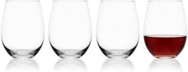 Mikasa Set of 4 Lana Stemless Wine Glasses, 18 Oz
