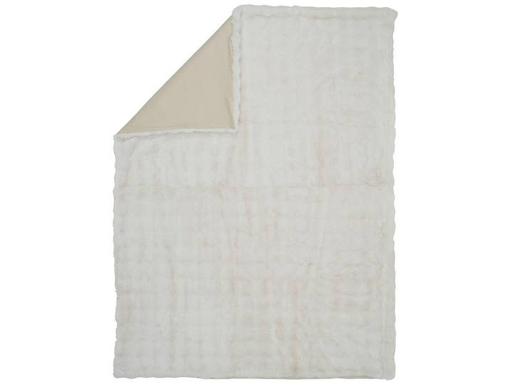 Novel Felldecke, Ecru, Textil, Uni, 150x200 cm, pflegeleicht, Heimtextilien, Wohntextilien, Decken, Kuscheldecke