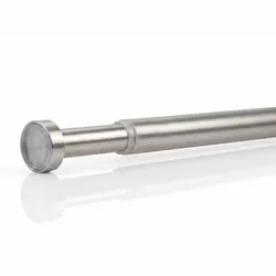 DUSCHVORHANGSTANGE ohne Bohren ausdrehbare Teleskop-Klemmstange aus Metall 80-125cm