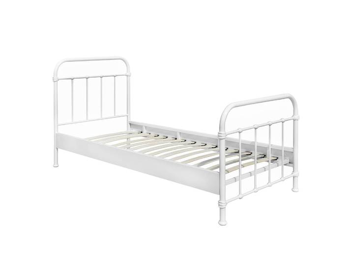 Metallbett New York 90 x 200cm Weiß/Weiß Metall - Weiß