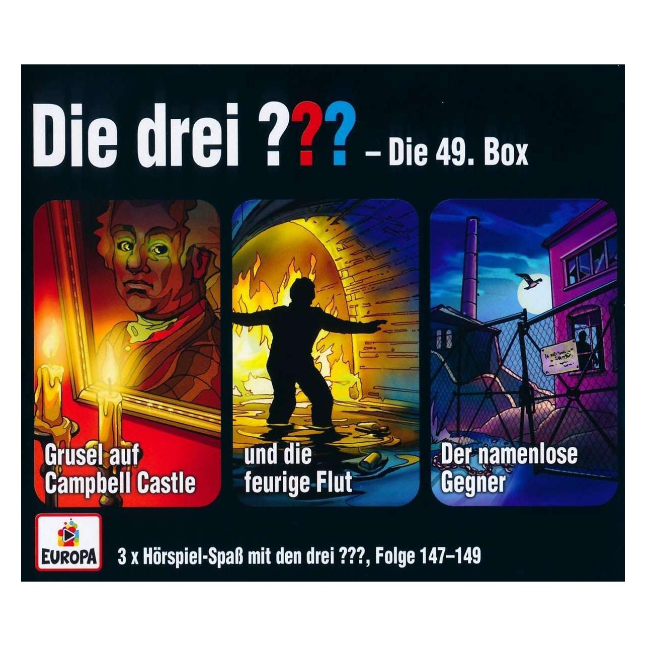 Europa Die drei DREI FRAGEZEICHEN 49 Box (F147-149) (Die drei ???, Deutsch) (58741082)