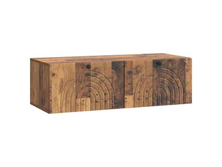 KUPTYERFG Wandmontierter TV-Schrank Altholz 99x41x30 cm Lowboard Platzsparendes Lowboard für Wohnzimmer & Schlafzimmer mit 2 Türen und praktischem Stauraum für Mediengeräte.
