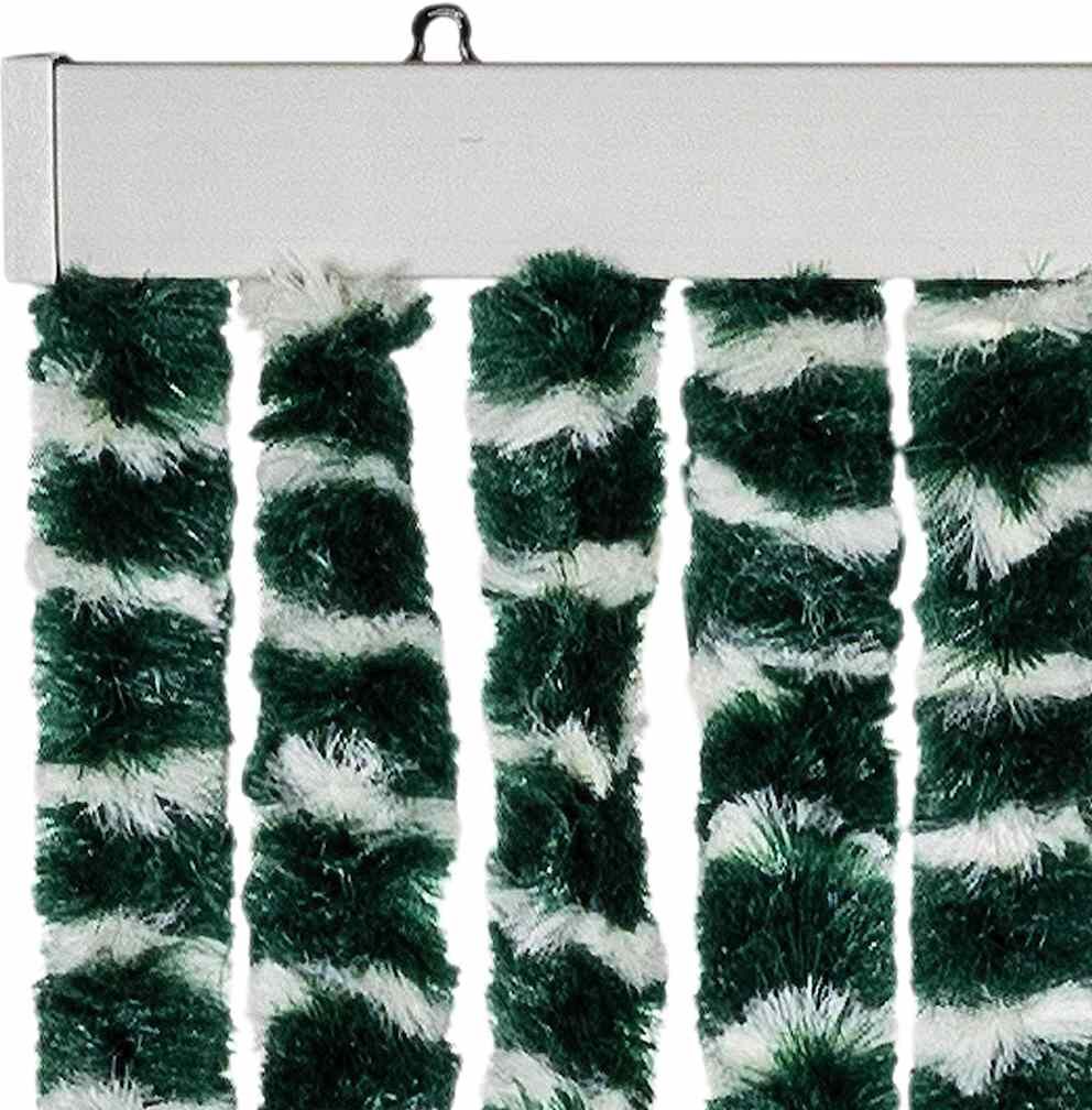 vidaXL Moustiquaire Vert et blanc 90x220 cm Chenille
